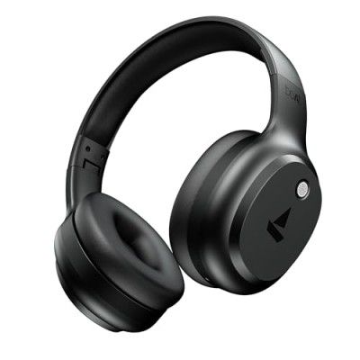boAt Rockerz 421,40Hrs Battery, Low Latency(40ms), Headphone with Mic (Black Sabre)