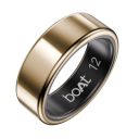 Boat SmartRing Active Plus, Auto HR, Sleep, SpO2, Stress & Skin Temperature Monitor, Stainless-Steel Build, 5 ATM, Weighs Only 5 gm, Portable Charging Case, smart Ring for Men (12, Rose Gold)...