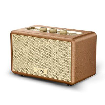 boAt Stone Opus, 80W Signature Sound, 12HRS Battery, Speaker (Caramel Brown)