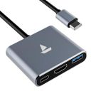 boAt Swift Lynk Hub with Type-C PD 100W 2-Way Port, 4K HDMI Output, Type-C Expansion Hub (Silver)...