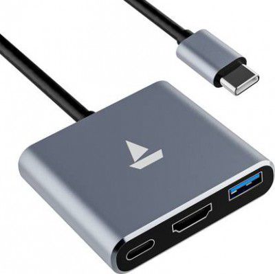 boAt Type C Swift Lynk 3 in 1 USB Hub  (Silver)
