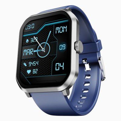 boAt Ultima Smart Watch w/ 2.01" (5.1 cm) AMOLED Display, Advanced BT Calling, (Deep Blue)