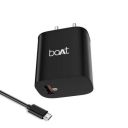 boAt WCD QC3A 18W Quick Charge 3.0 Supported Adapter with Smart IC Protection, Auto Detection, Corrosion Resistant Pins & Free Micro USB Cable(Black)...