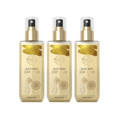 Body Cupid 24K Gold Body Mist -100 ml | Pack of 3