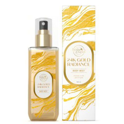 Body Cupid 24K Gold Radiance Body Mist | Luxurious Golden Fragrance | Shimmering Glow | 100 ml