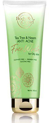 Body Cupid Tea Tree and Neem Anti Acne Face Wash with Tea Tree Oil & Neem Extract - 100mL