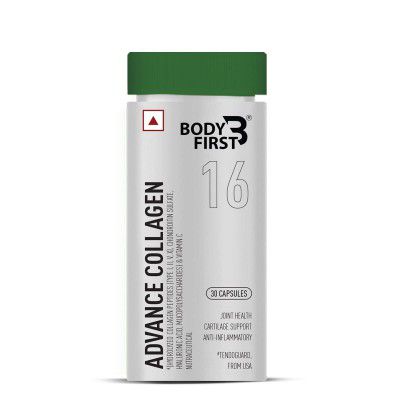 Body First Advance Collagen Joint Health Supplement with Hydrolyzed Collagen Peptide, Chondroitin Sulfate, Hyaluronic Acid & Vitamin C for Joint Health & Cartilage Support (Pack of 1, 30)