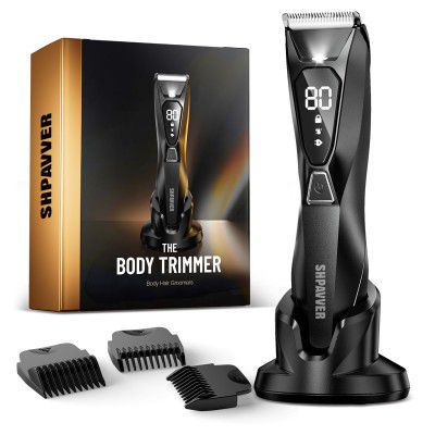 Body Hair Trimmer for Men Ceramic Blade with 3 Comb-Upgraded