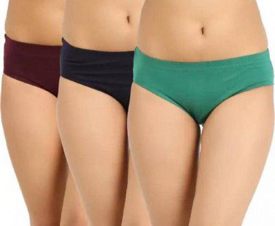 Body Heaven Pack of 3 Women Hipster Multicolor Panty
