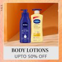 Body Lotions up to 50% Discount...