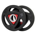 Body Maxx Rubber Coated Olympic Barbell/Rod Plates, 3 Cut Stearing with 50mm Internal Dia (Pack of 2 PCS) (2.5 KG X 2 Piece)...