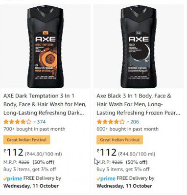 Body Wash Gels up to 50% Off