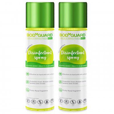 BodyGuard Surface Disinfectant Spray Sanitizer - 200g, (300ml)(Pack of 2)
