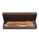 BodyHerbals Dressing Comb, Handle Rake comb, 100% Neem Wood, Hand Made with Design in Gift box (Cream)...