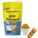 BOGATCHI Yellow Tutti Frutti - 200 g Premium Sprinkles for Cakes and Ice-Creams, Yellow Tutti Frutti, Delicious and Tasty, Free Measuring Spoon...
