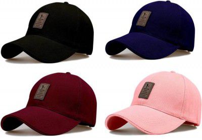 Bolax  Embellished Sports/Regular Cap (Pack of 4)