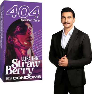 Bold Care 404 Ultra Thin Strawberry Flavored Condoms (10 Sheets)