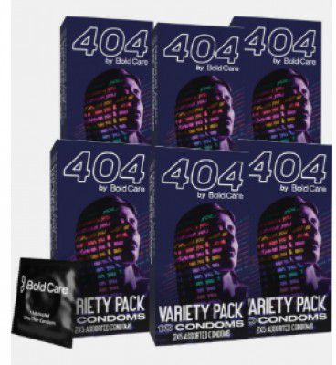 Bold Care 404 Variety Pack Condom (Set of 6, 60 Sheets)
