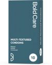 Bold Care Multi-textured Condoms - Pack of 10 - Ribbed, Dotted, & Contoured - Lubricated - Natural Latex Condom  (10 Sheets)...
