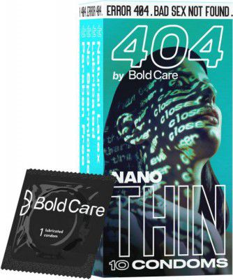 Bold Care Super Nano Thin Condoms For Men | 10 Units | Intense Fit with a Natural Feel Condom  (10 Sheets)
