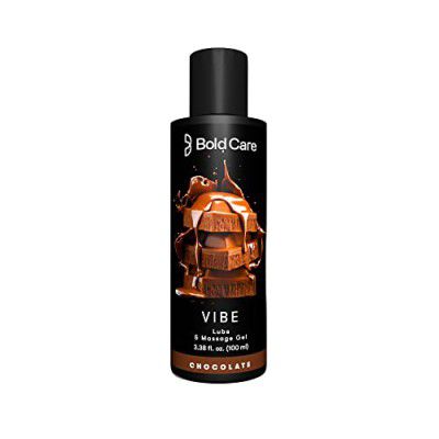 Bold Care Vibe - Natural Personal Lubricant for Men and Women - Premium Chocolate Flavour - Water Based Lube - Skin Friendly, Silicone and Paraben Free - No Side Effects - 100 ml