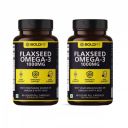 Boldfit Flaxseed Oil Capsules 1000mg with Omega 3 for Men & Women - Supports Skin, Joint, Hair & Immunity Support - Flaxseed Pack of 2-120 Veg Capsules....