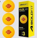 Boldfit Flex 40+ Table Tennis Balls - Orange, 3 pcs...