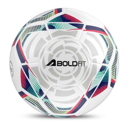 Boldfit Football Practise Foot Ball Training Football - Blue Pink Size 5
