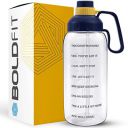 Boldfit Gym Gallon Bottle for Men 2 Litre water bottle for Gym Workout Motivational Sipper Bottle for Adults Gallon Gym Water Bottle for Home, Fitness for Men & Women - (Mega White, Plastic)...