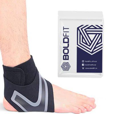 Boldfit Premium Ankle Compression Sleeve Ankle Support Compression braces for Injuries Ankle Protection Guard Helpful in Pain Relief