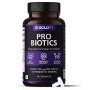 Boldfit Probiotics Gut Health Supplement 5 Billion CFU For Men & Women with 16 Strains & Prebiotics - Supports Digestion, Immunity Support, Detox & Cleanse - 60 Vegetarian Capsules, White...