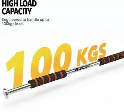 BOLDFIT Pull Up Bar for Home Work Out | Door Frame Pull up Bar | Max Load - 100 Kg Pull-up Bar (Multicolor)