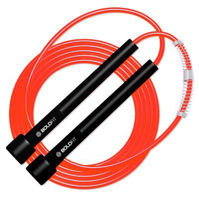 Boldfit Pvc Skipping Rope For Men And Women Jumping Rope - Black-Red