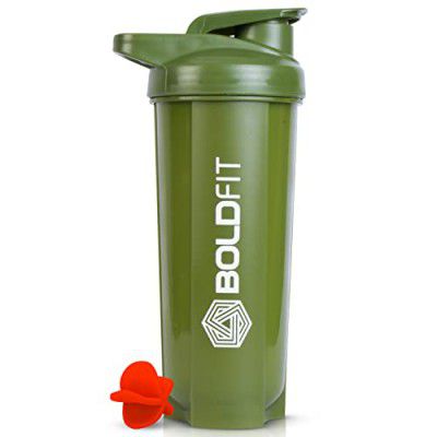 Boldfit Shakers for Protein Shake Bottle Gym Shaker Bottle Shaker Bottles for Protein Shake Gym Protein Shaker Bottle for Gym protein shake bottle - Armygreen 700 ml shaker bottle