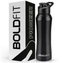 Boldfit Water Bottles Stainless Steel Water Bottle - 1 Litre ( Black )...