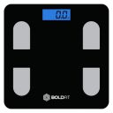 Boldfit Weight Machine for Home Digital Weighing Machine for Human Body with LCD Display Max Weight Capacity 180Kgs ...