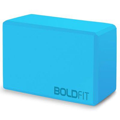 Boldfit Yoga Blocks High Density Foam Yoga Brick Yoga Equipment Pack of 1 -Blue
