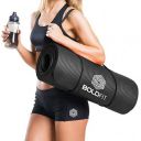 Boldfit Yoga Mat for Men and Women NBR Material with Carrying Strap, 1/2 Inch (10mm) Extra Thick Exercise Mats for Workout...
