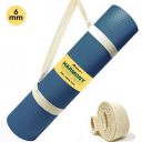 BOLDFIT Yoga Mat for Men Women 6mm Exercise Mat Anti Skid Workout Yoga Matte Carry Strap Blue 6 mm Yoga Mat...