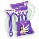 Bombae Flexi Body Razors for Women - 3 | with Aloe Vera and Vitamin E | Smooth shave on arms, underams, bikini line, legs...