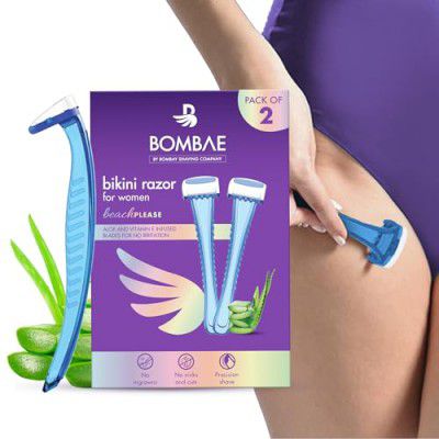Bombae Glam-up Reusable Beauty Face Razor for Women Facial Hair