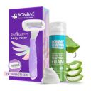 Bombae Rollplay Body Razor for Women & Sensitive Shaving Foam for Women |  Arms, Legs, Underarms, Bikini...