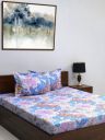 Bombay Dyeing Queen Sheet Set, 100% Pure Cotton, 120 Thread Count, Queen Size Bedsheet with 2 Pillow Covers, Super Soft, Epigram Bedsheets Collection (Sage Blue)...
