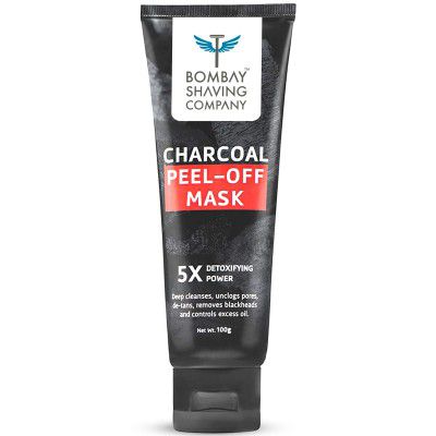 Bombay Shaving Company Activated Charcoal Peel Off Mask With 5X Detoxifying Power, Fights Pollution And De-Tans Skin For Men And Women, 100G (Pack Of 1)