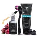 Bombay Shaving Company Beard Growth Kit | Beard Growth Oil, 30 ML | Charcoal Face Wash, 100g | Beard Activator (Derma roller) For Fast Beard Growth | Set Of 3...