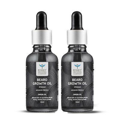Bombay Shaving Company Beard Growth Oil | 10x Nourishing Oil for Beard Growth |10 Natural essential Oils,Vitamin E, Nourishment & Strengtheningl | 30ml x 2