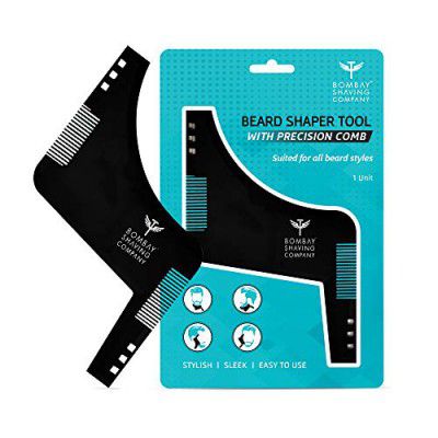 Bombay Shaving Company Beard Shaper Tool With Comb For Men, Home And Salon Use, Men Beard Accessories (Black)