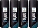 BOMBAY SHAVING COMPANY Black Vibe (Pack of 4) Deodorant Spray - For Men (600 ml, Pack of 4)...