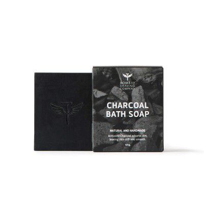 Bombay Shaving Company Deep Cleansing Charcoal Bath Soap for removing dirt and impuritities with Anti-Pollution Effect, 125 g