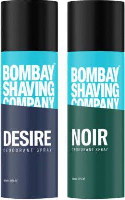 BOMBAY SHAVING COMPANY Desire & Noir 150ml x 2 Combo Deodorant Spray Deodorant Spray - For Men (300 ml, Pack of 2)